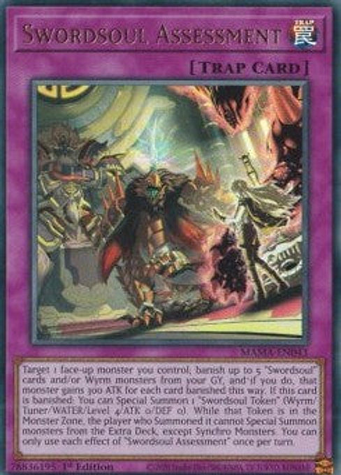 Swordsoul Assessment — Magnificent Mavens (MAMA-043) Yu-Gi-Oh! card Hauptbild