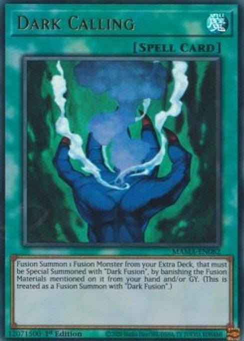 Dark Calling — Magnificent Mavens (MAMA-082) Yu-Gi-Oh! card Hauptbild