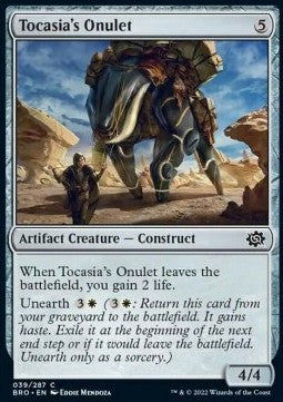 Tocasia's Onulet - The Brothers' War (Common) [BRO-39] Immagine principale del prodotto