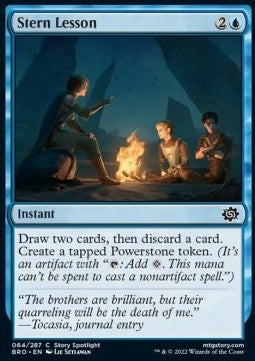 Stern Lesson - The Brothers' War (Common) [BRO-64] Hover Image