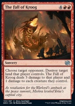 The Fall of Kroog - The Brothers' War (Uncommon) [BRO-133] Hauptbild