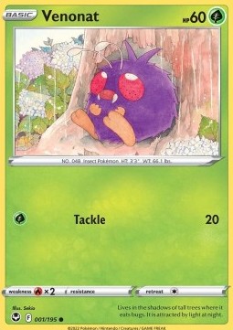 Venonat - Silver Tempest (Common) [SIT-001] Hover Image