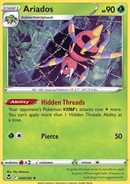 Ariados - Silver Tempest (Holo Rare) [SIT-004] Immagine principale del prodotto