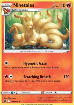 Ninetales - Silver Tempest (Uncommon) [SIT-018] Hover Image