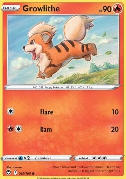 Growlithe - Silver Tempest (Common) [SIT-019] Hover Image