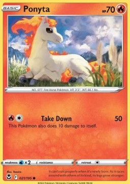 Ponyta - Silver Tempest (Common) [SIT-021] Hoofdafbeelding