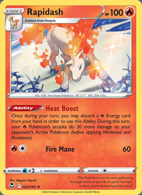 Rapidash - Silver Tempest (Holo Rare) [SIT-022] Immagine principale del prodotto