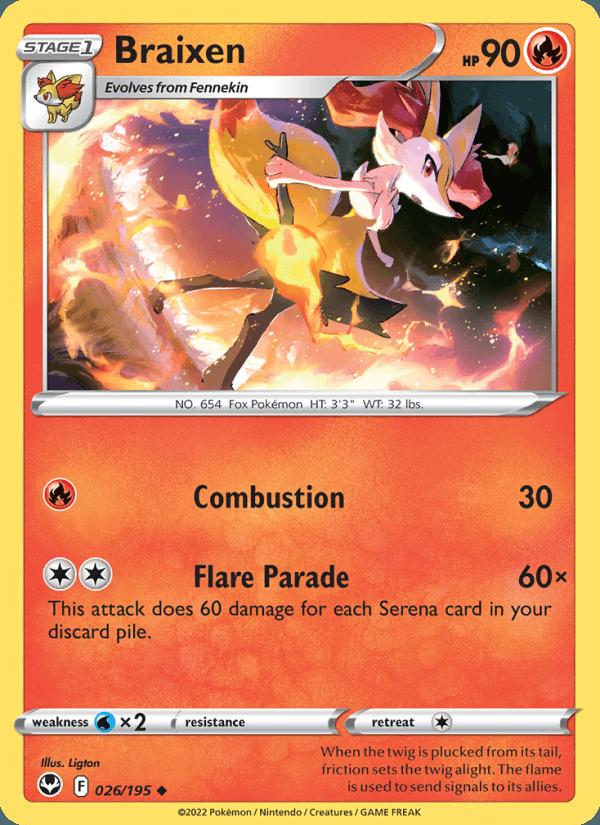 Braixen - Silver Tempest (Uncommon) [SIT-026] Hauptbild