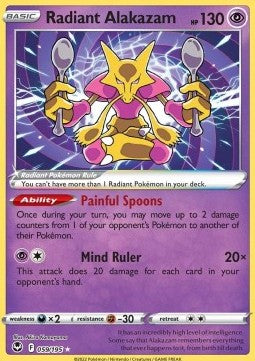 Radiant Alakazam - Silver Tempest (Ultra Rare) [SIT-059] Immagine principale del prodotto