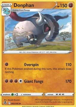 Donphan - Silver Tempest (Uncommon) [SIT-092] Main image