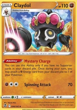Claydol - Silver Tempest (Uncommon) [SIT-094] Hover Image
