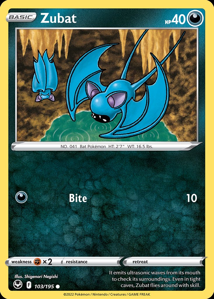 Zubat - Silver Tempest (Common) [SIT-103] Imagen principal del producto