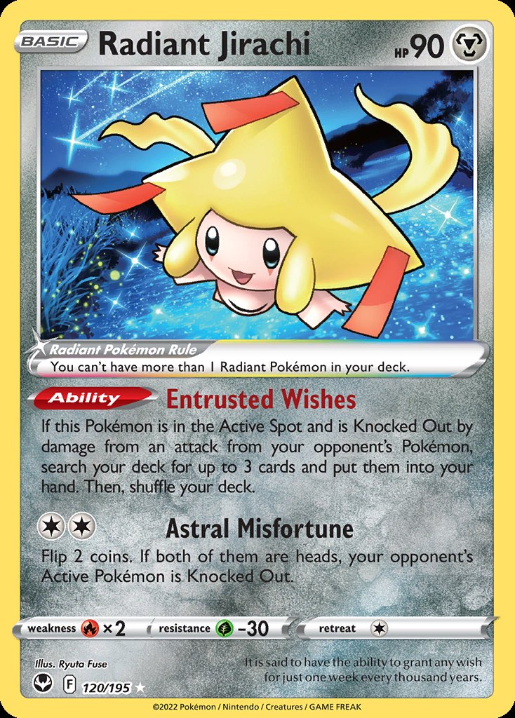 Radiant Jirachi - Silver Tempest (Ultra Rare) [SIT-120] Hauptbild
