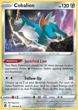 Cobalion - Silver Tempest (Rare) [SIT-126] Imagen principal del producto