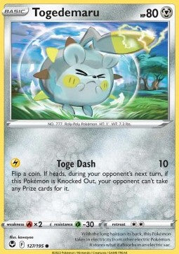 Togedemaru - Silver Tempest (Common) [SIT-127] Immagine principale del prodotto