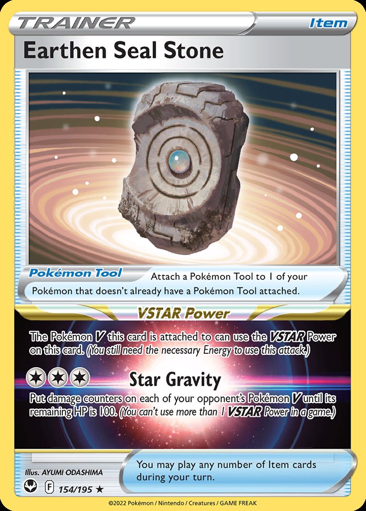 Earthen Seal Stone - Silver Tempest (Holo Rare) [SIT-154] Hauptbild