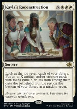 Kayla's Reconstruction - The Brothers' War (Rare) [BRO-10]