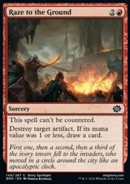 Raze to the Ground - The Brothers' War (Common) [BRO-149] Hover Image