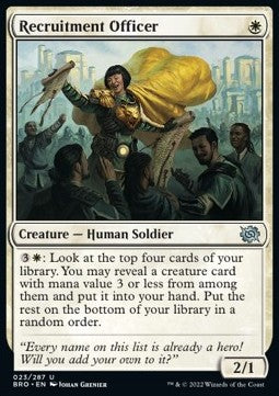 Recruitment Officer - The Brothers' War (Uncommon) [BRO-23] Imagen principal del producto