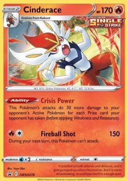 Cinderace - SWSH Black Star Promos (Promo) [SWSH-278] Image principale du produit