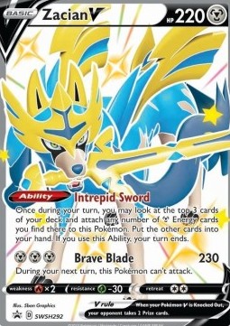 Zacian V - SWSH Black Star Promos (Promo) [SWSH-292] Imagen principal del producto