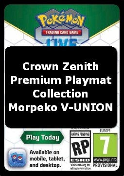 Live Code Card (Morpeko V-UNION Premium Playmat Collection) - Crown Zenith (Online Code Card) Hover Image