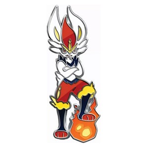 Emaille Pokemon-pin met Cinderace uit de Crown Zenith Pin Collection Imagen principal del producto