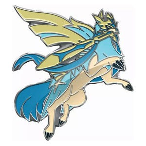 Emaille Pokemon-pin met Shiny Zacian uit de Crown Zenith Premium Figure Collection Main image