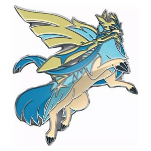 Emaille Pokemon-pin met Shiny Zacian uit de Crown Zenith Premium Figure Collection Imagen principal del producto