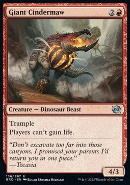 Giant Cindermaw - The Brothers' War (Uncommon) [BRO-136] Hover Image
