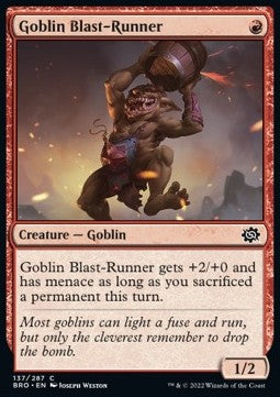Goblin Blast-Runner - The Brothers' War (Common) [BRO-137] Hover Image