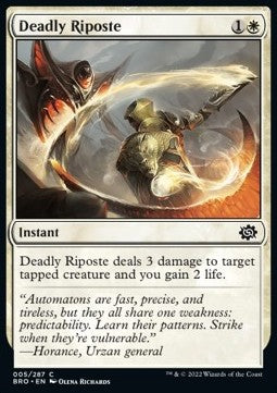 Deadly Riposte - The Brothers' War (Common) [BRO-5] Hover Image