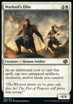 Warlord's Elite - The Brothers' War (Common) [BRO-32] Hover Image
