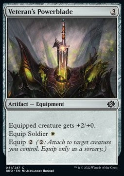 Veteran's Powerblade - The Brothers' War (Common) [BRO-41] Imagen principal del producto