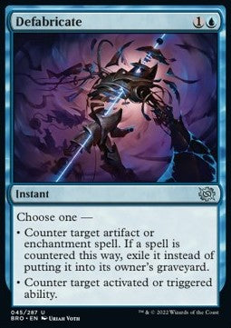 Defabricate - The Brothers' War (Uncommon) [BRO-45] Hover Image