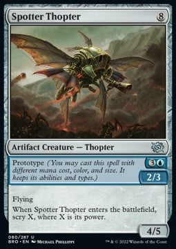 Spotter Thopter - The Brothers' War (Uncommon) [BRO-80] Imagen principal del producto