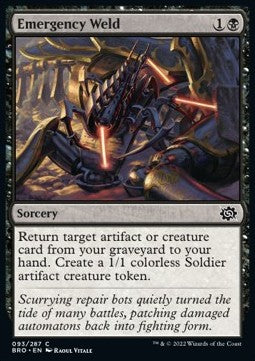 Emergency Weld - The Brothers' War (Common) [BRO-93] Immagine principale del prodotto