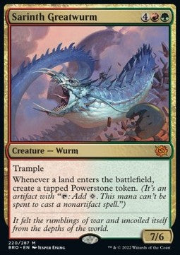 Sarinth Greatwurm - The Brothers' War (Mythic) [BRO-220] Hauptbild