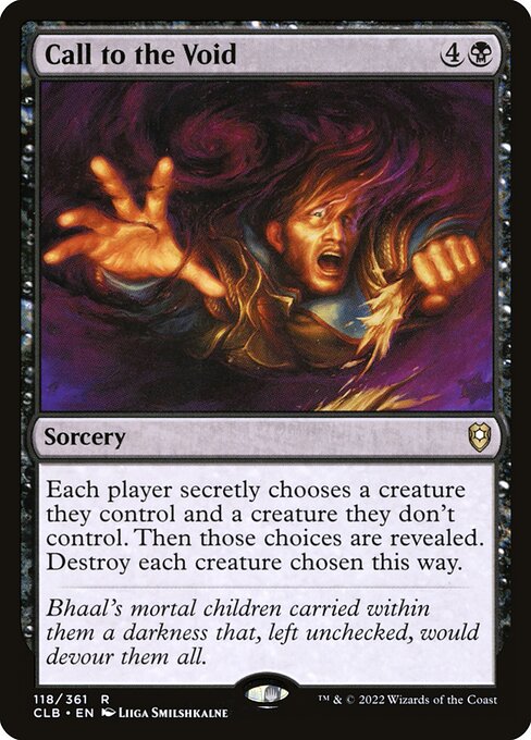 Call to the Void – Commander Legends: Battle for Baldur's Gate (CLB-118) Magic: The Gathering card