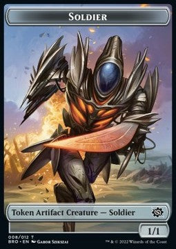 Soldier Token (Artifact 1/1) (V.1) - The Brothers' War: Extras (Token) [XBRO-T08]