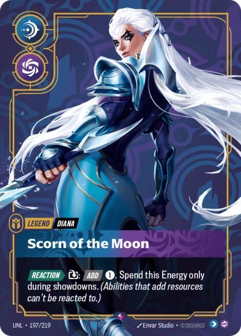 Diana, Scorn of the Moon (V.1 - Rare) - Unleashed (Rare) [UNL-197] — riftbound card