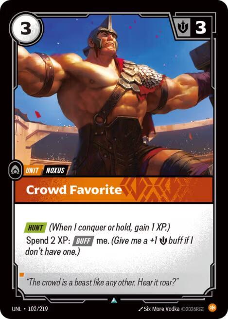Crowd Favorite - Unleashed (Uncommon) [UNL-102] — riftbound card