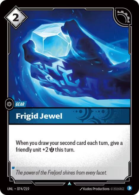 Frigid Jewel - Unleashed (Uncommon) [UNL-074] — riftbound card Immagine principale del prodotto