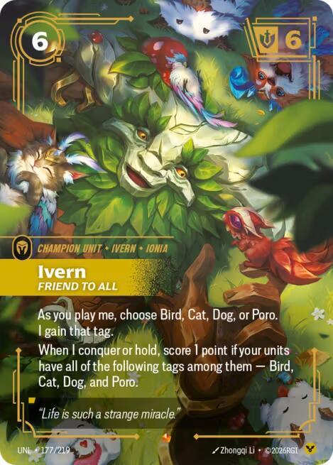 Ivern, Friend to All (V.1 - Epic) - Unleashed (Epic) [UNL-177] — riftbound card