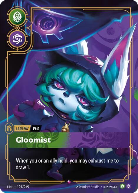 Vex, Gloomist (V.1 - Rare) - Unleashed (Rare) [UNL-193] — riftbound card