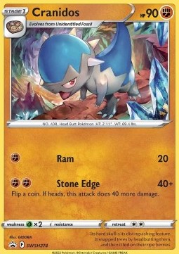 Cranidos - SWSH Black Star Promos (Promo) [SWSH-274] Imagen principal del producto