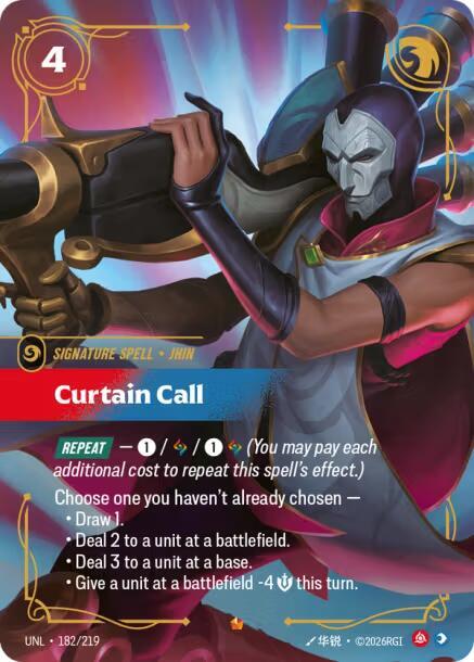 Curtain Call - Unleashed (Epic) [UNL-182] — riftbound card Main image