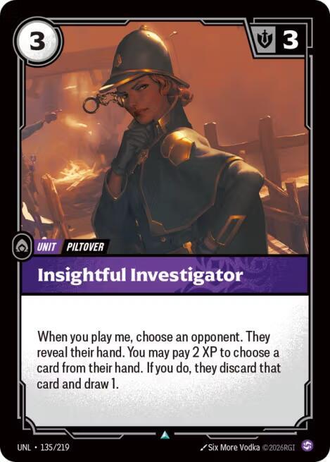 Insightful Investigator - Unleashed (Uncommon) [UNL-135] — riftbound card
