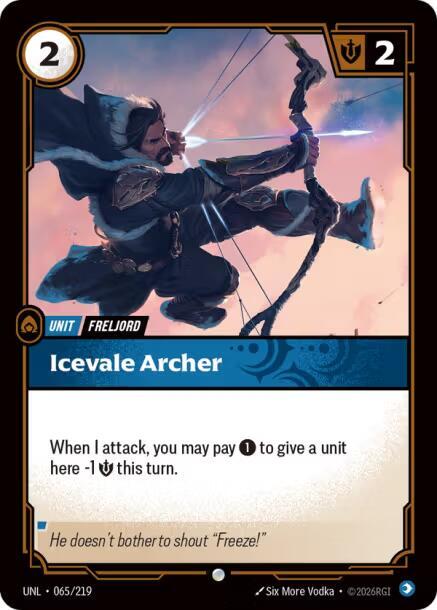 Icevale Archer - Unleashed (Common) [UNL-065] — riftbound card