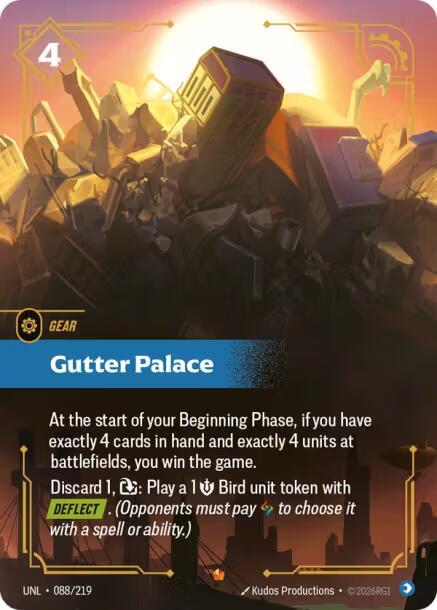Gutter Palace - Unleashed (Epic) [UNL-088] — riftbound card Immagine principale del prodotto